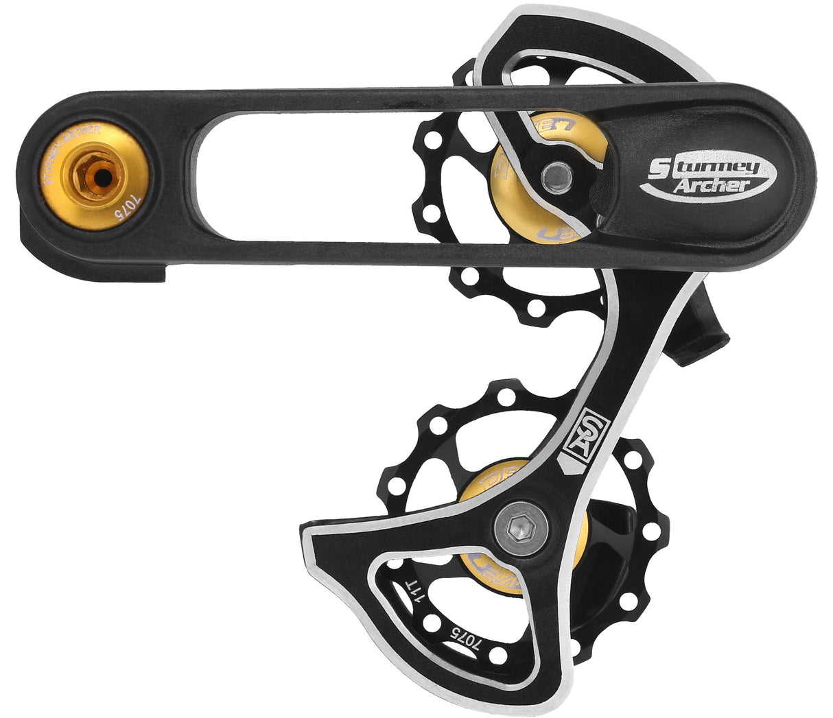 Sunrace Chain Tensioner CTS80 - Sort, aluminium, 160 g, 5 cm afstand, 11 tænder