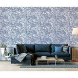 Holländska wallcoverings tapet flytande marmor blauw