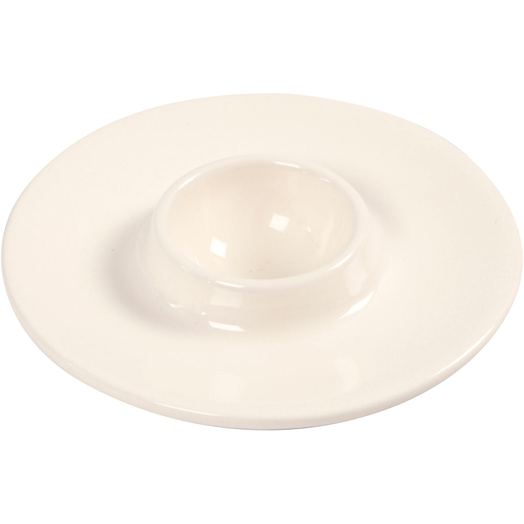 Creativ company egg cup, d 9.8 cm, hole size 3.9 cm, white, 12 pieces 1 box