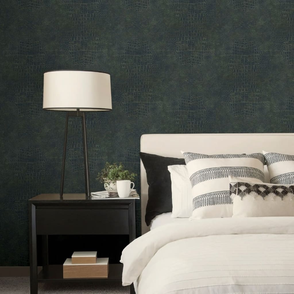 Papel de pantalla de la pared norte Croco Green