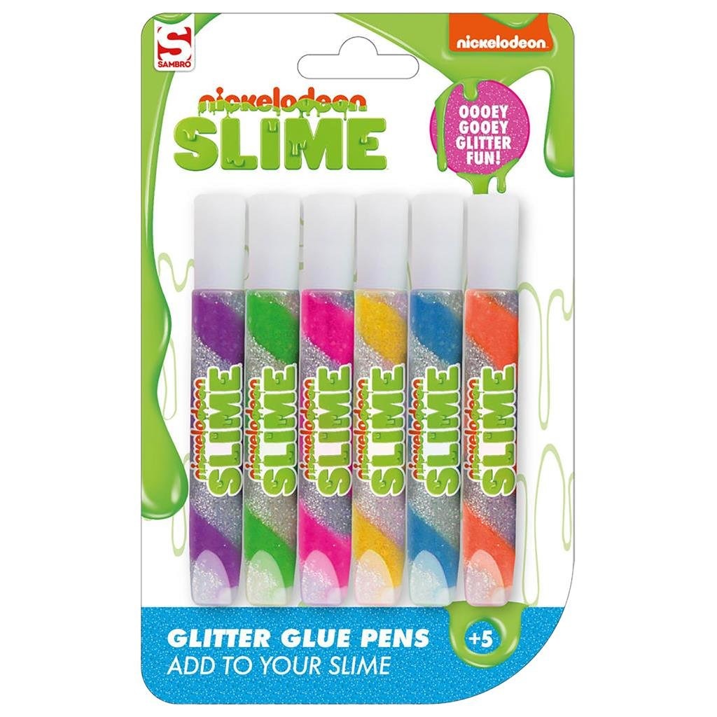 Sambro Nickelodeon Penne glitter slime 6 pezzi