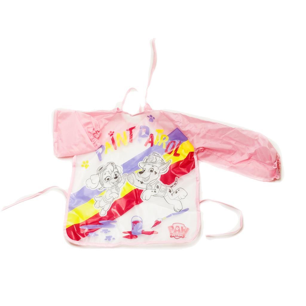 Paw patrol finger paint set with apron pink
