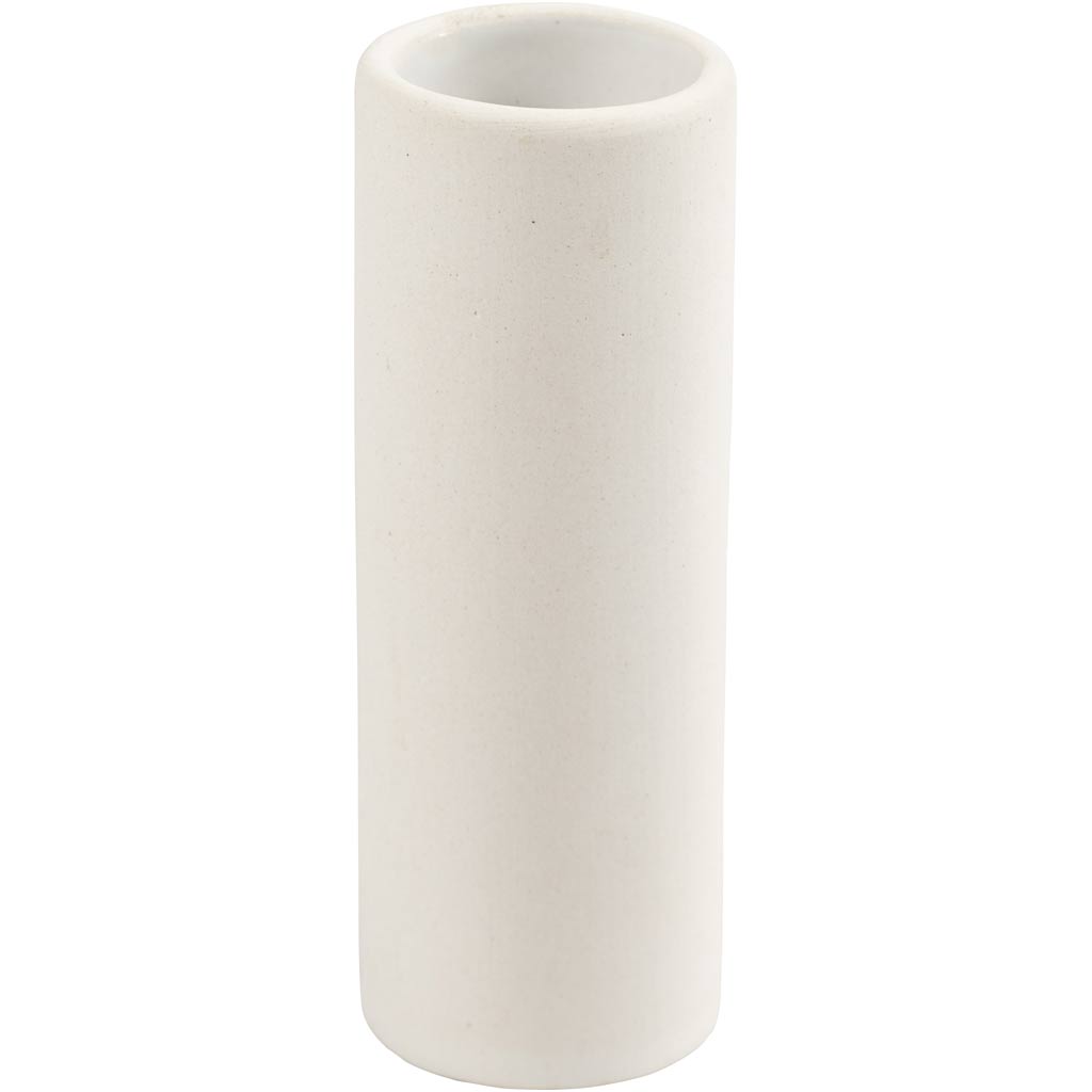 Creativ company vaas, h: 11 cm, d 4 cm, wit, 1 stuk