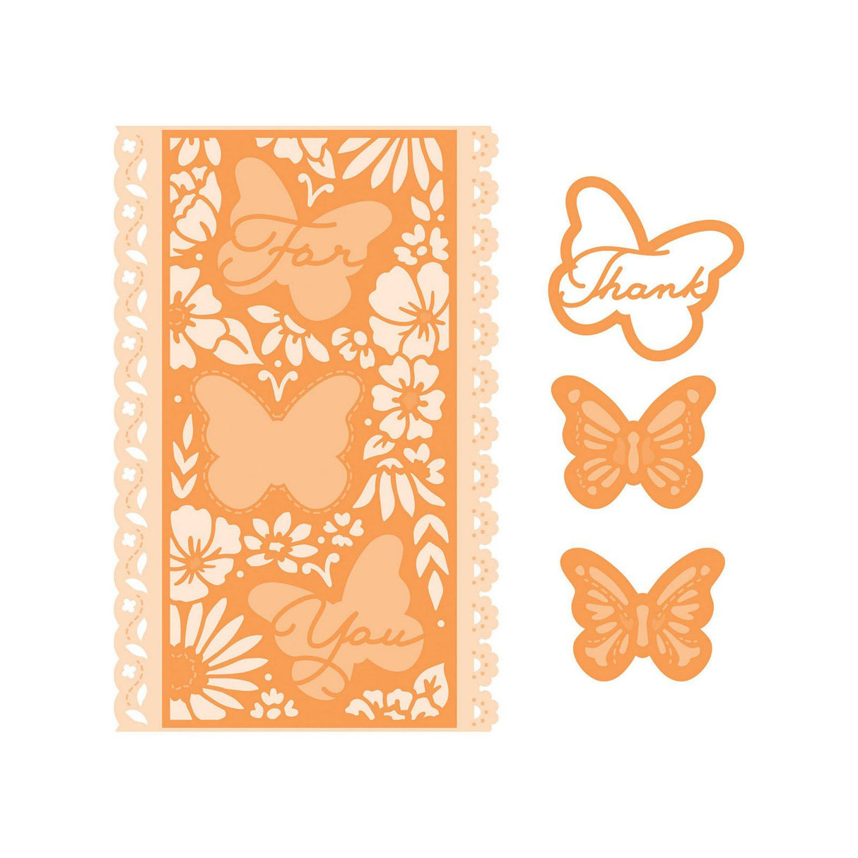 Tonic studios • mini slimline die set beautiful butterfly