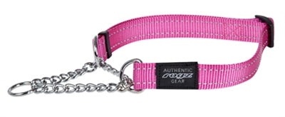 Rogz para cães fãsbelt semi -like colar rosa