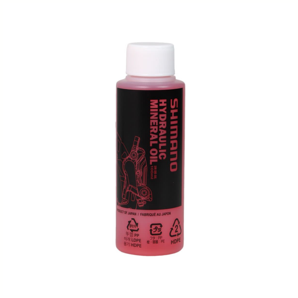 Huile minérale hydraulique Shimano. 100 ml complet (pack de suspension)