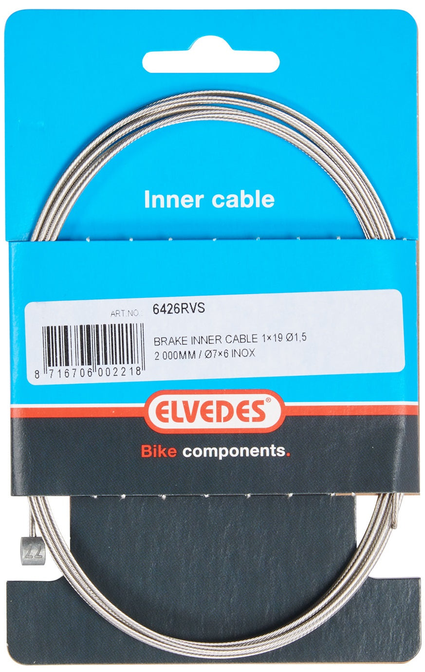 REM Binnenkabel Elendes 2.000 mm 1 × 19 Drahtstahl Ø1,5 mm mit T-Nipple Ø7 × 6 mm