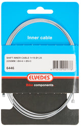 Elvedes Schakel Binnenkabel 2250 mm 1 x 19 wire galvanized Ø1.25 with N nipple Ø4 × 4 + Tø5 × 3 (per piece) - Silver