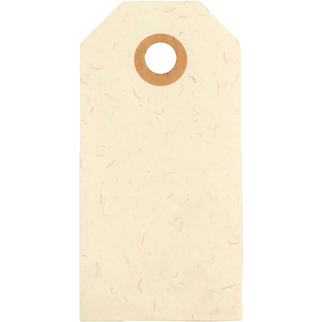 Creativ company manilla-labels, afm 4x8 cm, 250 gr, crème, 20 stuk 1 doos