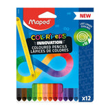 Mapované barevné tužky colorpeps 12 kusů