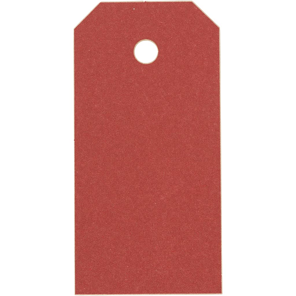 Creativ company manila labels, size 4x8 cm, 250 g, red, 1000 pieces 1 box