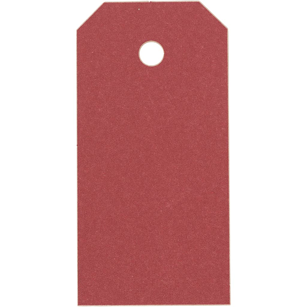 Creativ company manilla-labels, afm 4x8 cm, 250 gr, rood, 20 stuk 1 doos