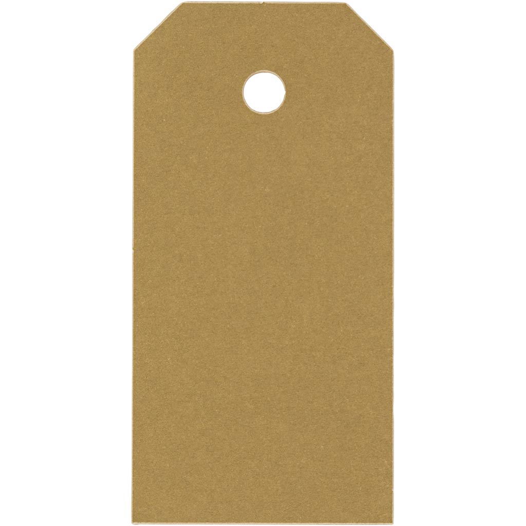 Creativ company manila labels, size 4x8 cm, 250 g, gold, 1000 pieces 1 box