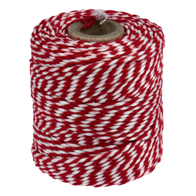 Quantore rope cotton 45 meters 50gr red white