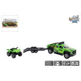 Kids Globe Surface Vehicle mit Anhänger und Quad -Licht und Schall