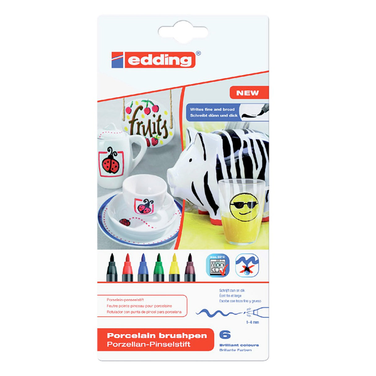 Felt -Tip Brushes Edding 4535 Porcelánová rodina