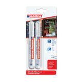 Quantore chalk marker edding white, 2 pcs.
