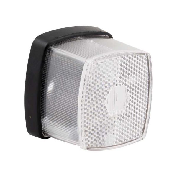 Positionslampe hvid med reflektor