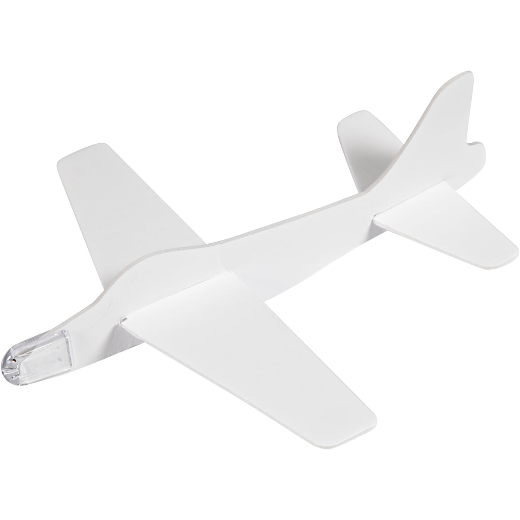 Creativ company airplanes, l: 19 cm, w: 17.5 cm, white, 2 pieces in 1 box
