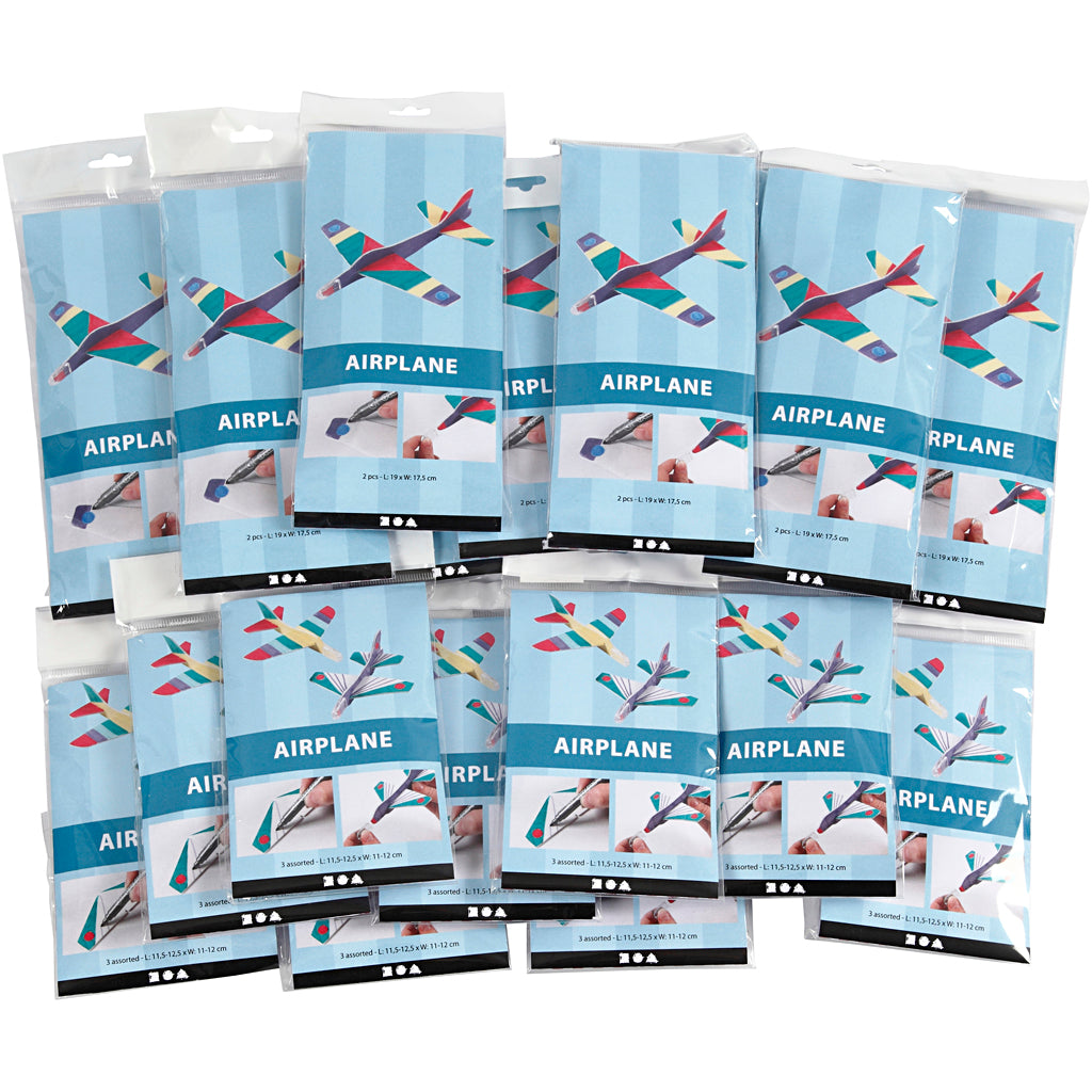 Creativ Company Foam Airplanes White, 50 pcs.