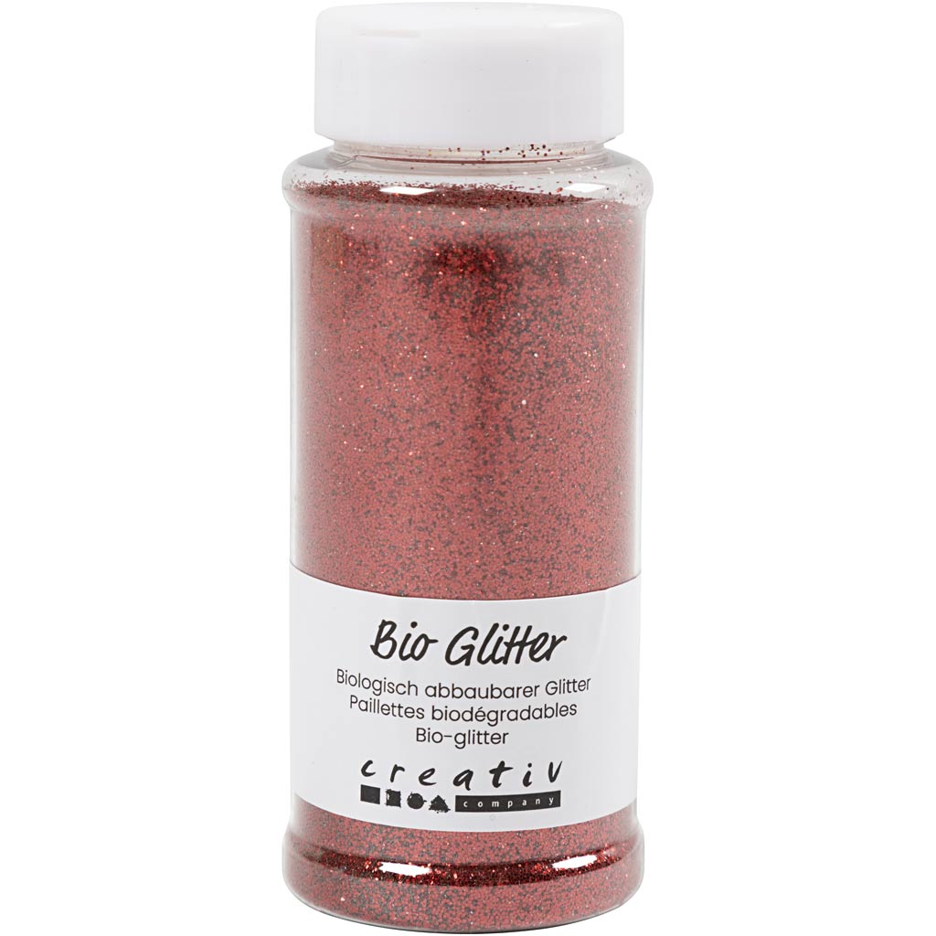 Creativ company bio sparkles, rood, 140 ml 1 doosje