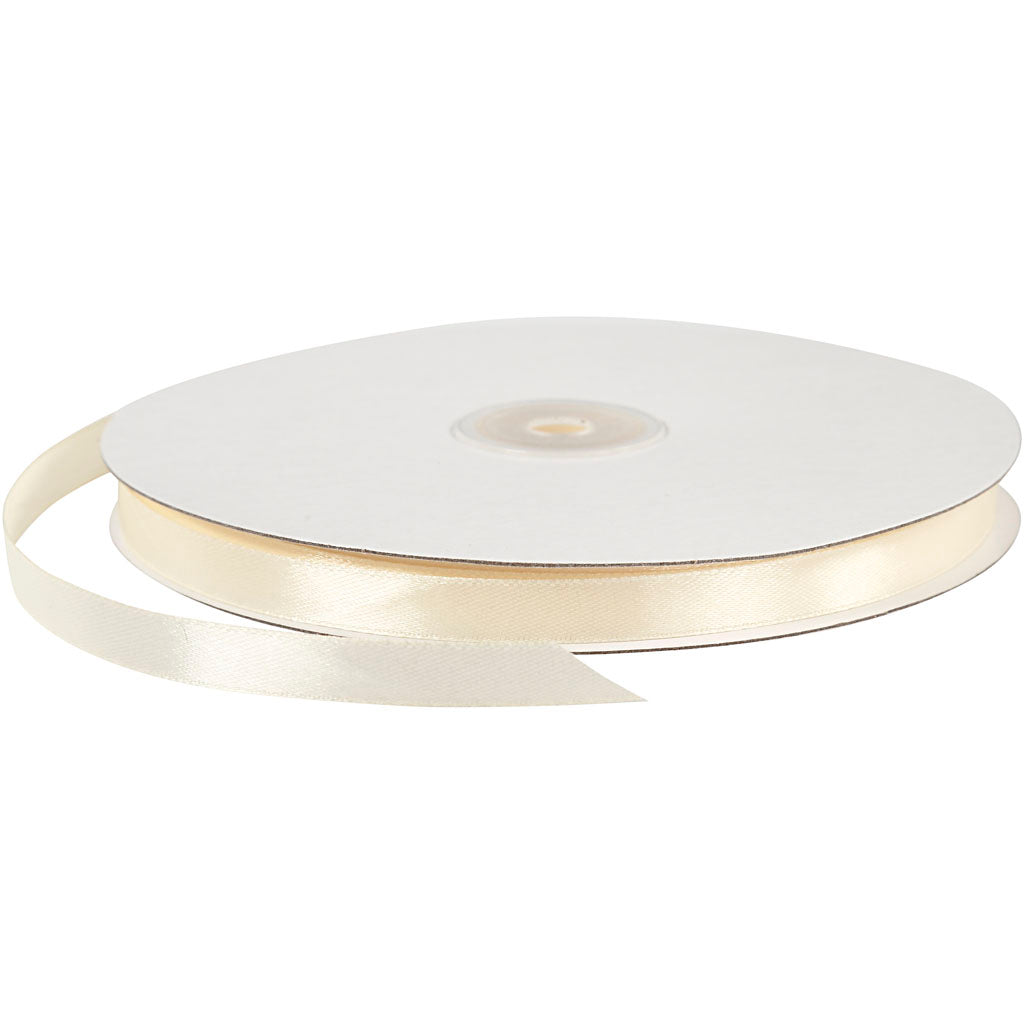 Creativ Company Satin ribbon Off-White, 100m