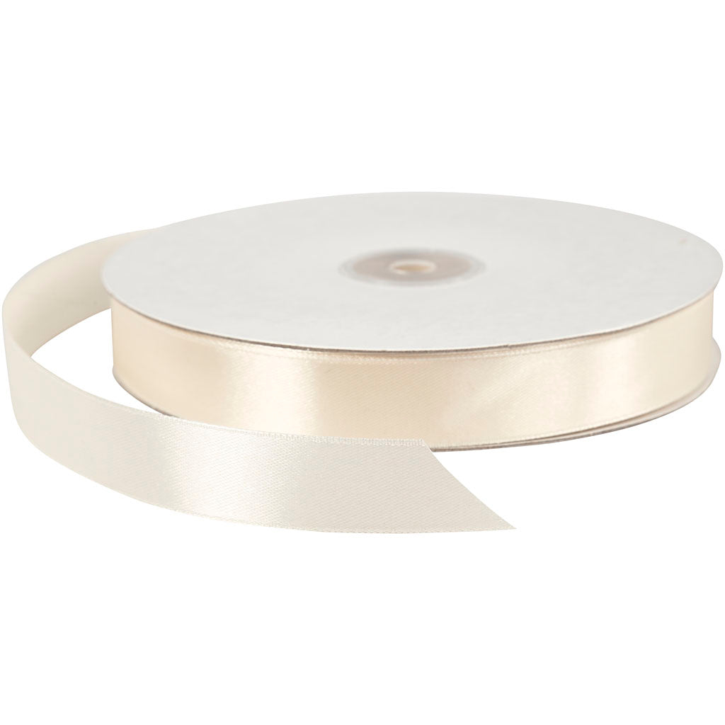 Creativ Company Satin ribbon Off-White, 100m