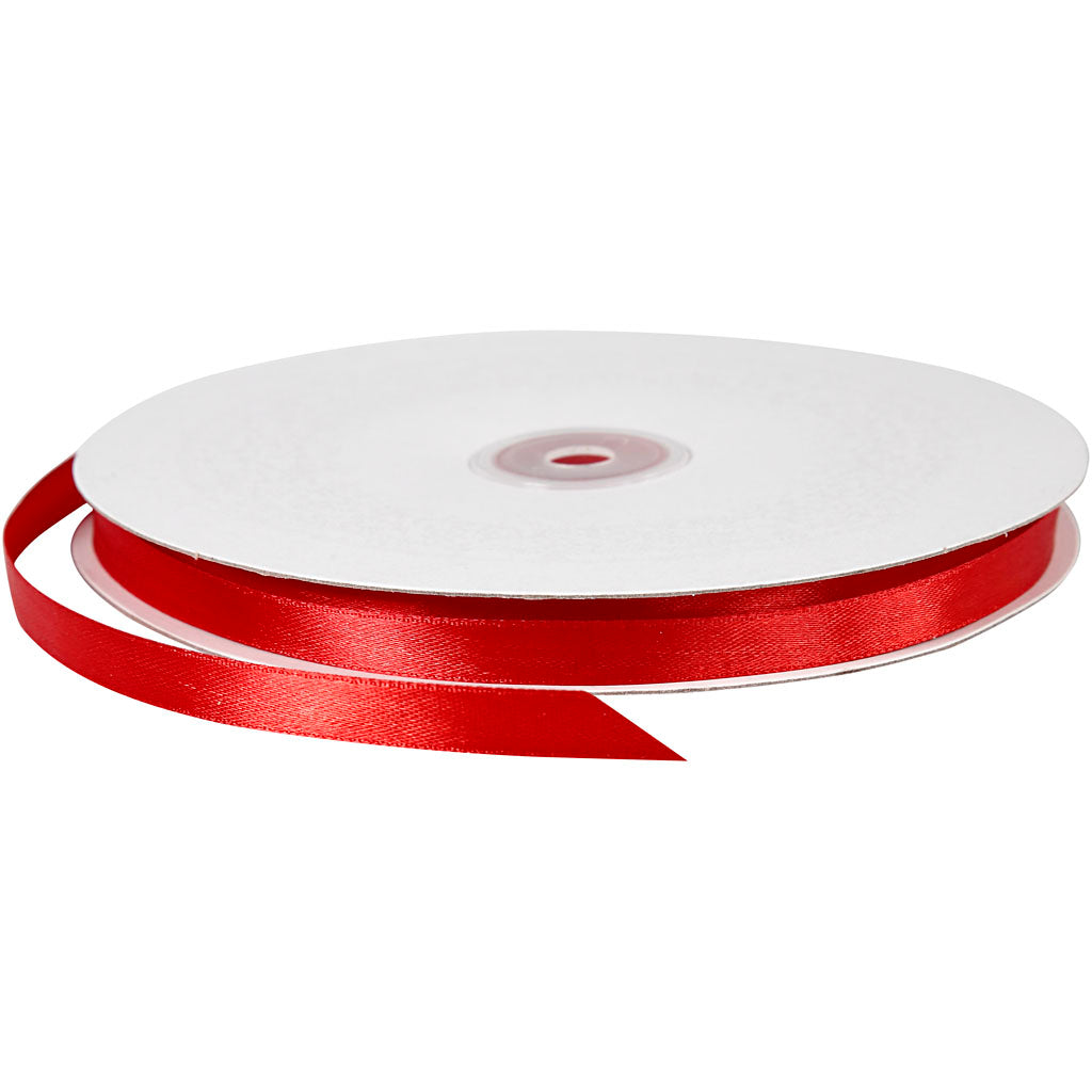 Creativ Company Satin ribbon red, 100m