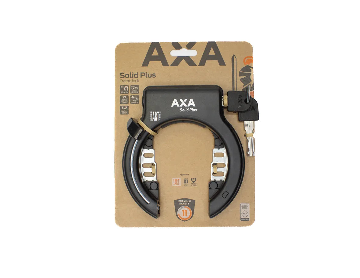 Axa Solid Plus Black Art2 Robna Lock - 150 mm - kolo