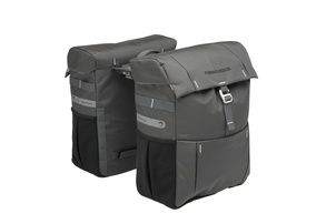 New Looxs Vigo Double - Double Bicycle Bag - Unisex - Sporty Design - Black Gray