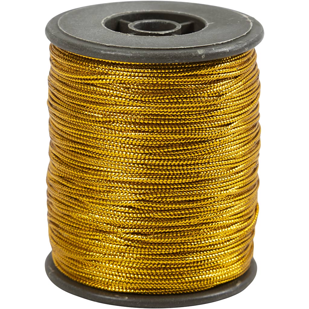 Creativ company cord, thickness 0.5 mm, gold, 100 m 1 roll