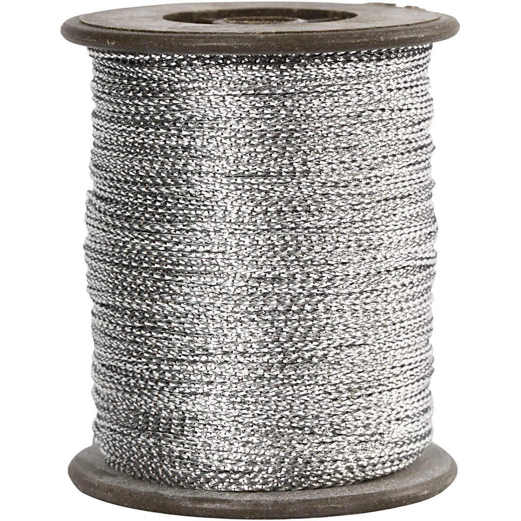 Creativ company cord, thickness 0.5 mm, silver, 100 m 1 roll