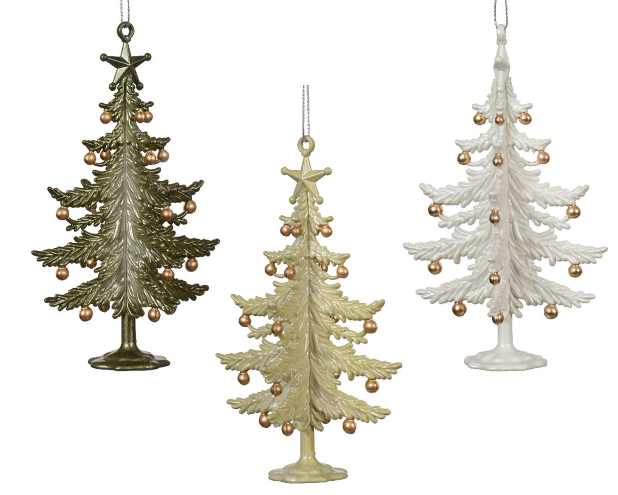 Árvore pendente de Natal Decoris de plástico 13cm