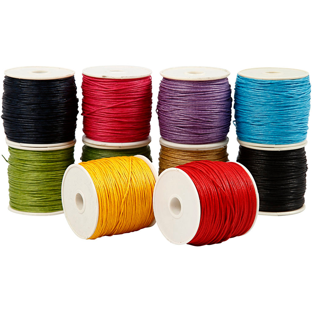 Creativ company katoenkoord, dikte 1 mm, sterke kleuren, 10x50 m 1 doos