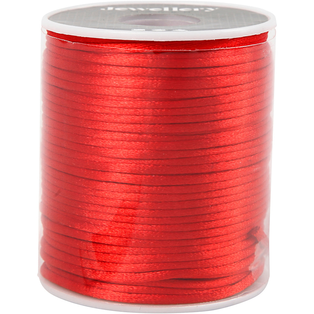 Creativ Company satin cord red, 50m