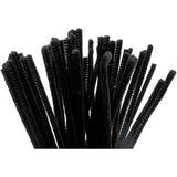 Chenille Black 30cm, 50 pcs.