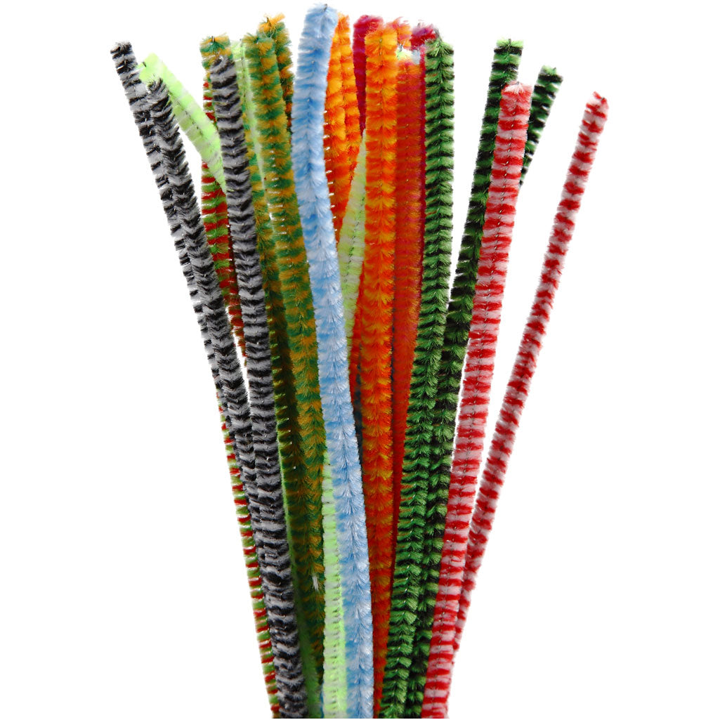 Chenille - Multi colors, 30st.