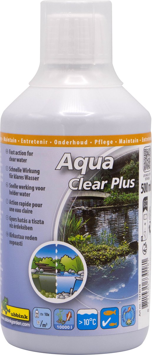 Cóireáil uisce lochán Ubbink Aqua soiléir 500 ml
