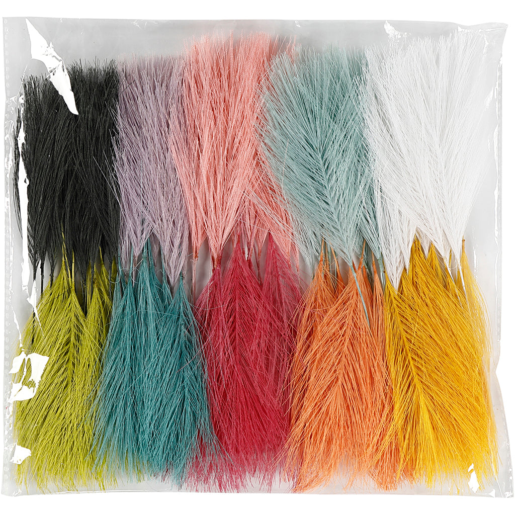 Creativ Company art feathers color, 100 pcs.
