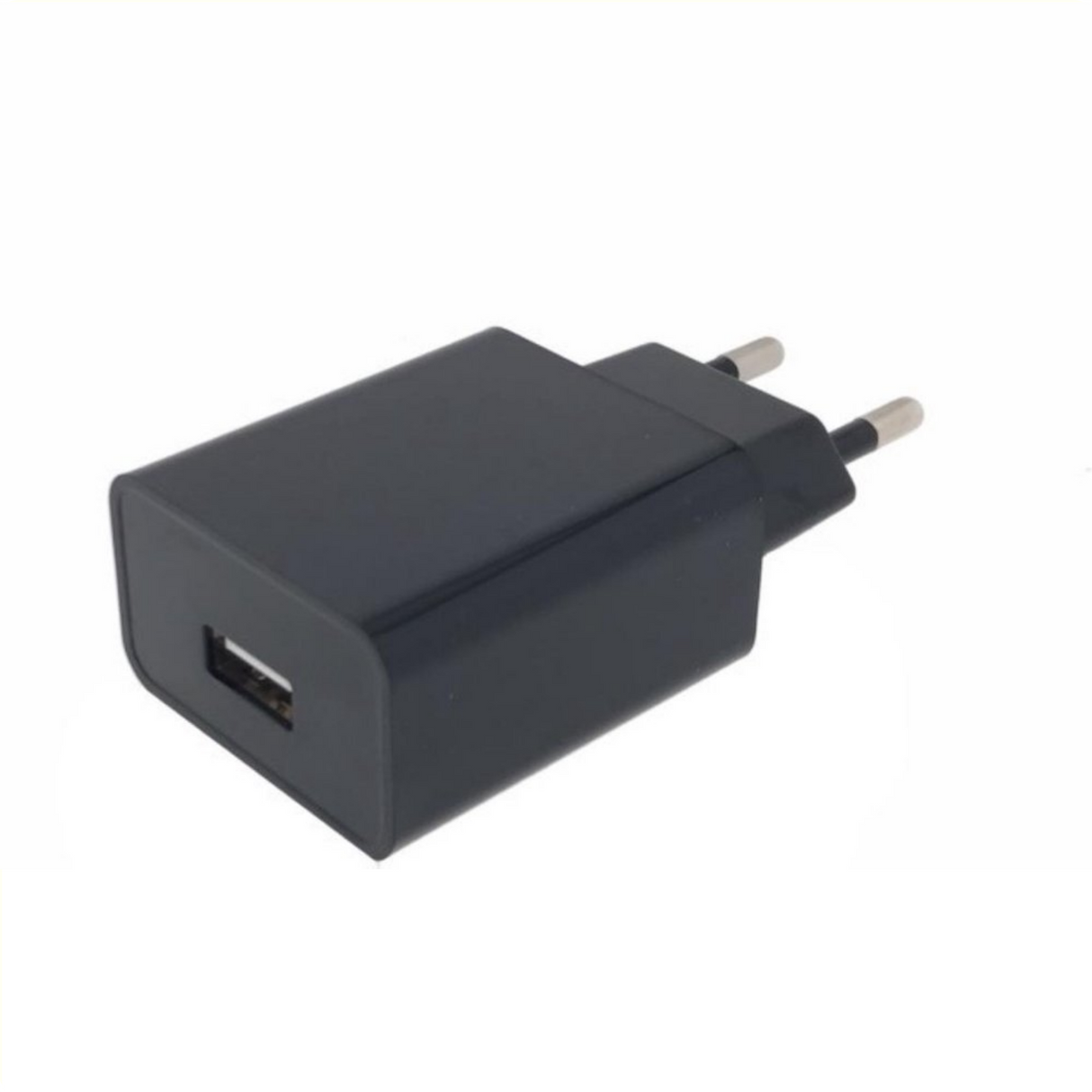 USB įkroviklis 2a juodas (pakabinamas įpakavimas)