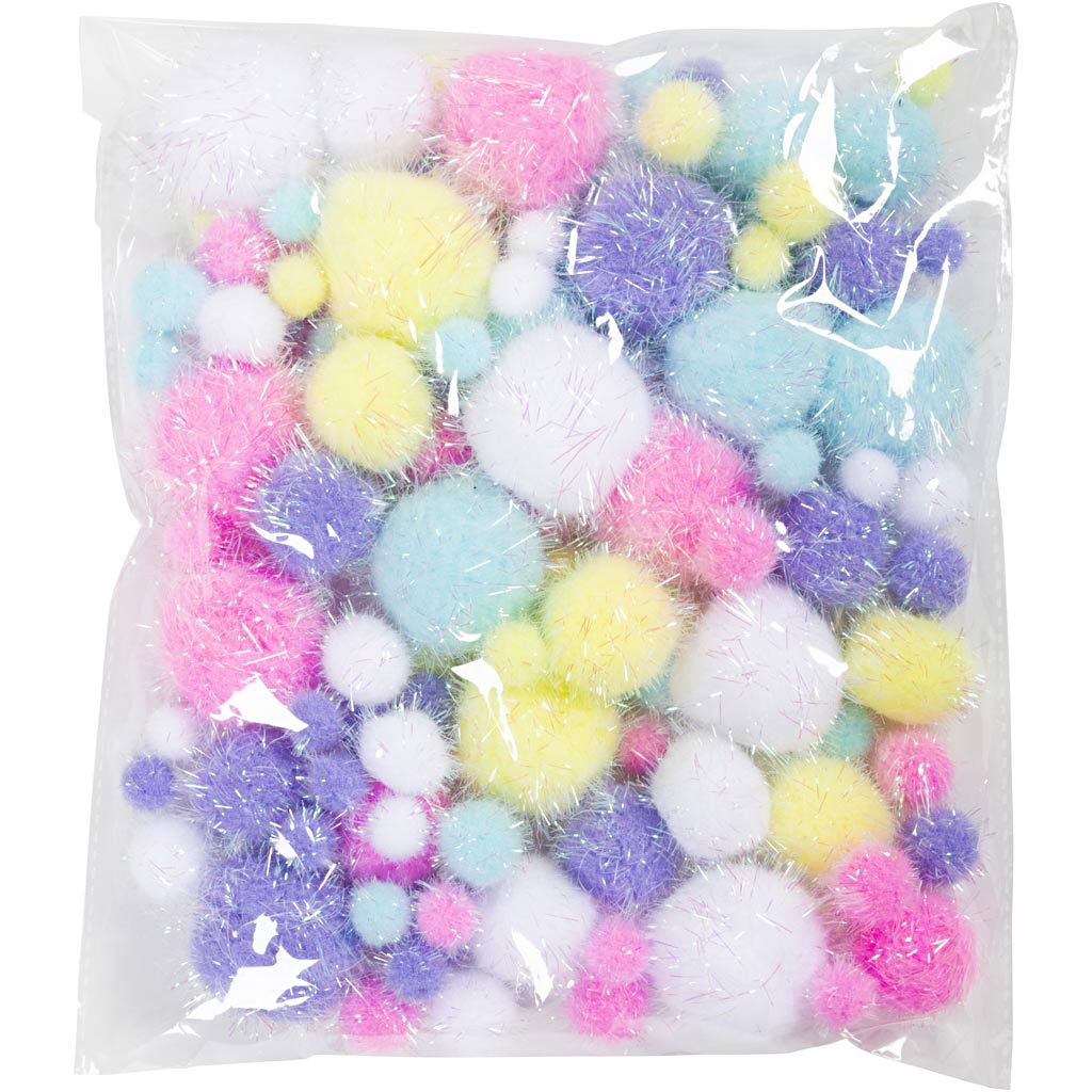 Pom-poms pasztell színek, 62gr.
