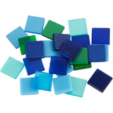 Creativ Company Mini Mosaic Blue Green 10x10mm, 25 grams