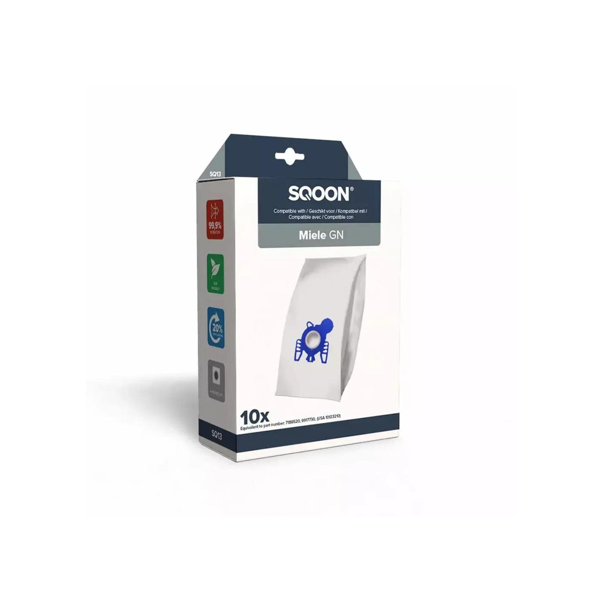 Sqoon stofzuigerzak miele gn 10st