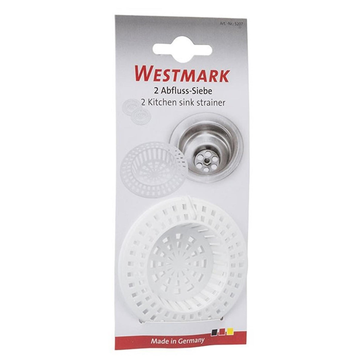 Westmark gootsteenzeefje 2 stuks ø70mm