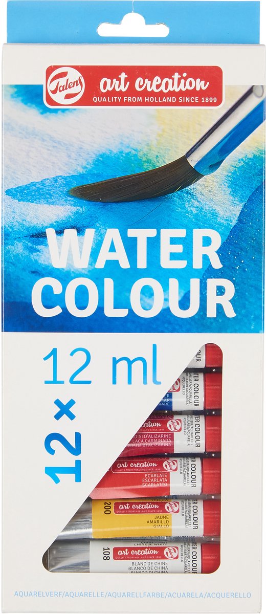 Conjunto de tinta aquarela Talens art Creation 12x12ml