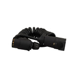 Spiral cable 7 pin. plug + 7 pin. power strip