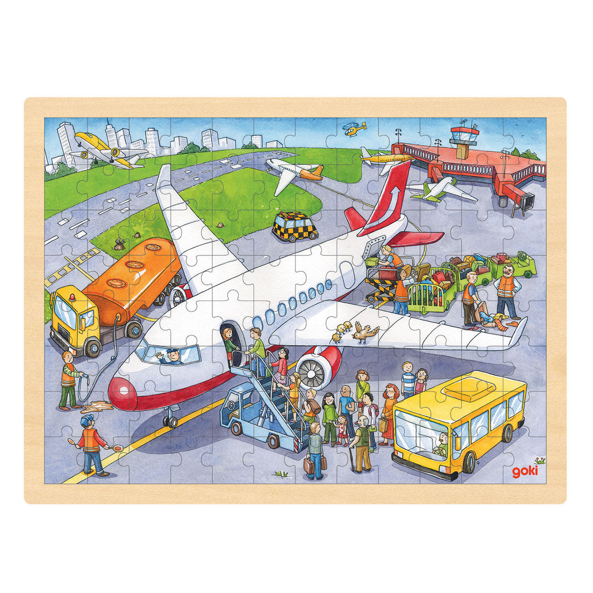 Goki puzzle airport, 96 pcs.