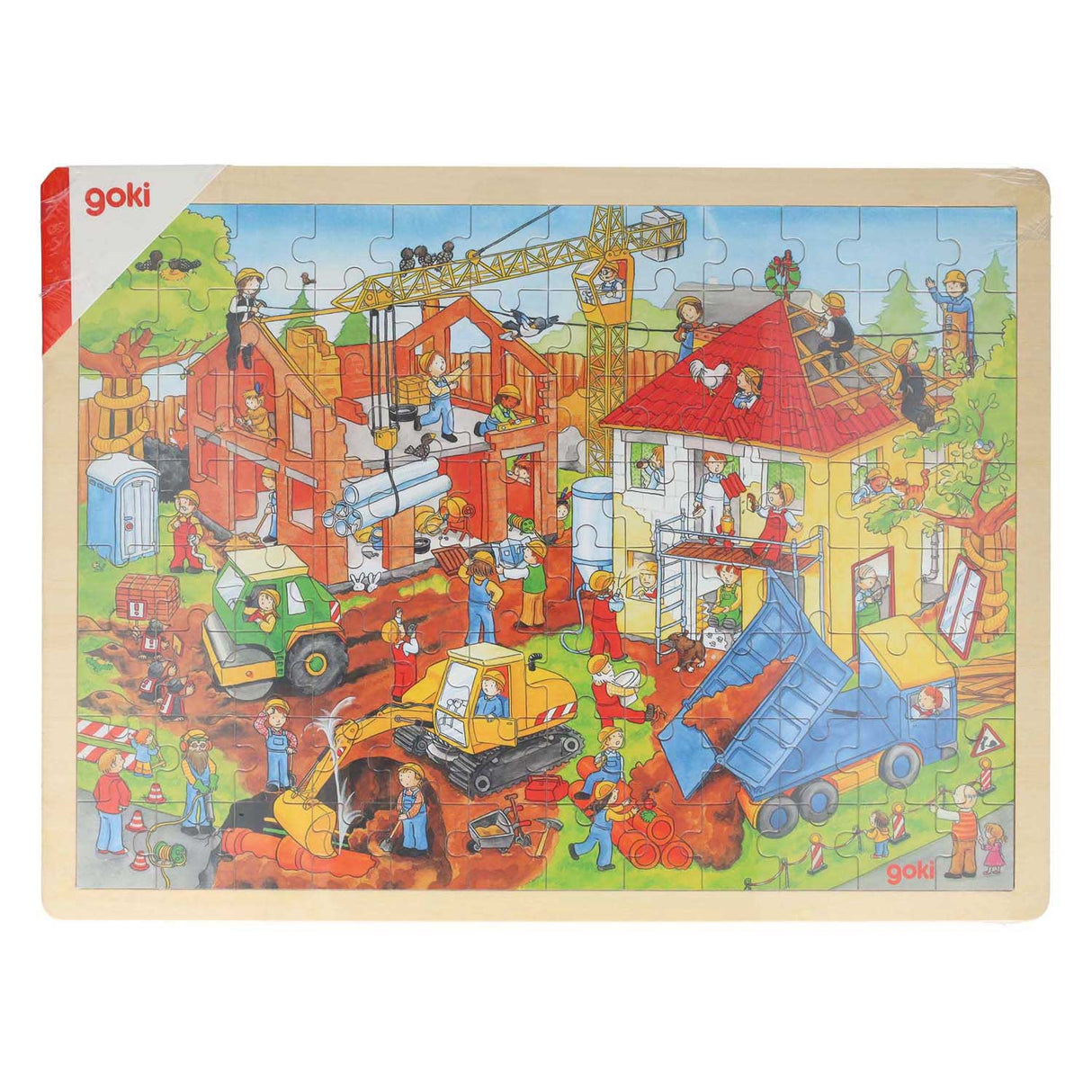 GOKI TROE Jigsaw Puzzle - Byggplats, 96: e.