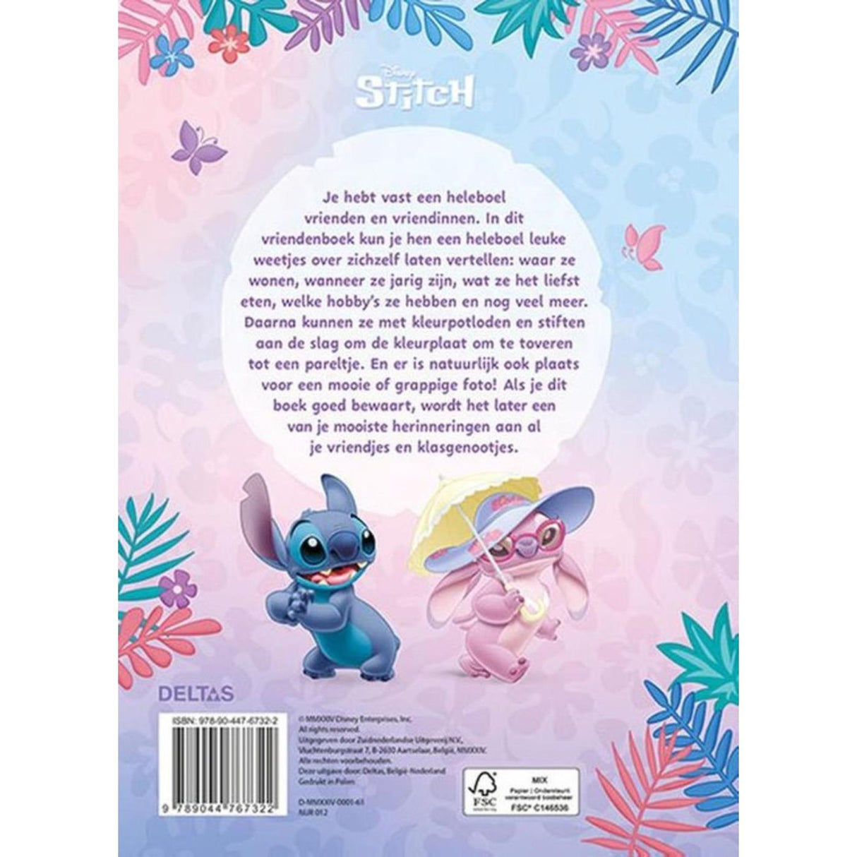 Deltas disney vriendenboek stitch