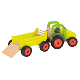Goki dřevěný traktor s přívěsem